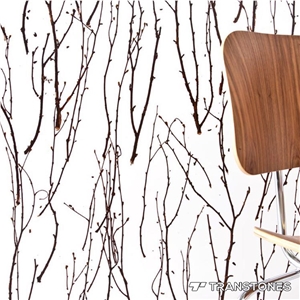 Tree Withe Pattern Acrylic Solid Surface Decors