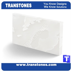 White Alabaster Translucent Resin Panels