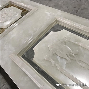White Artificial Stone Sheet for Wall Decoration