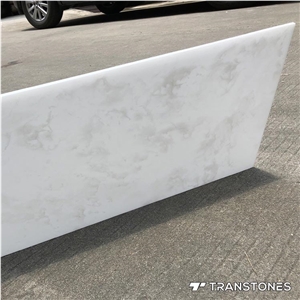 White Carrara Faux Alabaster Price for Table Top