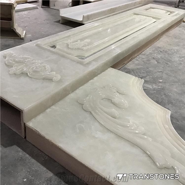 White Carrara Onyx Stone for Wall Decors