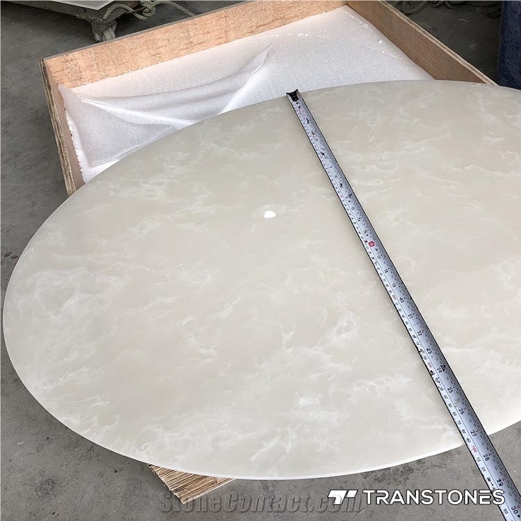 White Carrara Onyx Translucent Resin Panel