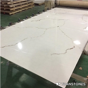 White Faux Alabaster Marble Wall Building Stone