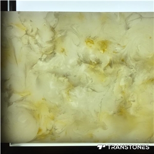 White Translucent Resin Panel Artificial Stone Panels