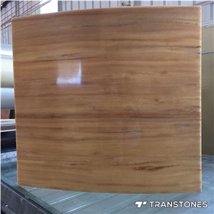 Yellow Artificial Onyx Stone for Table Tops