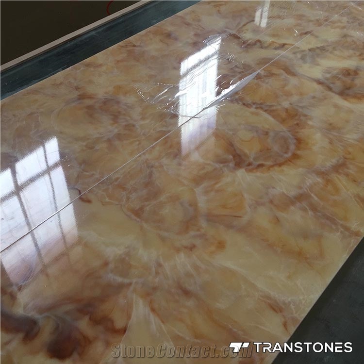 Yellow Onyx Artificial Stone Wall Covering