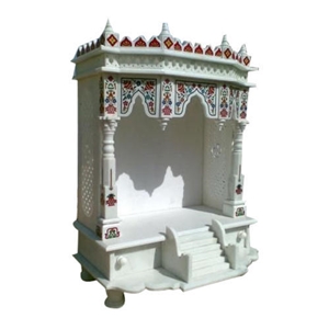 White Makrana Marble Pooja Temple