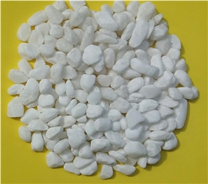 White Stone and Pebble Stone for Making Tiles