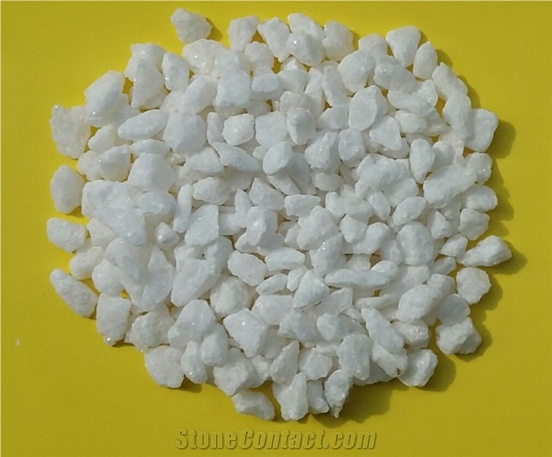 White Stone and Pebble Stone for Making Tiles