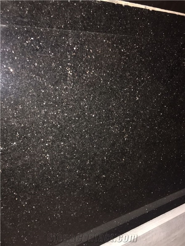 Star Galaxy Granite, Indian Black Granite Slab