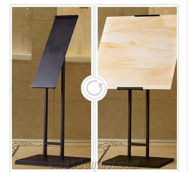 Stone-Ceramic-Hardwood Tile Sample Board Display Stands