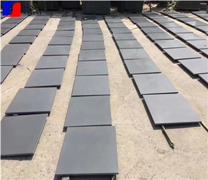 Hainan Grey Basalt Tiles for Wall Cladding Project