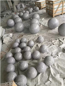 Tumbled Granite, Grey G603 Granite Ball Fountains