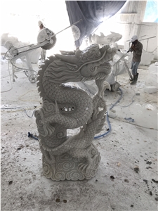 Dragon Stone Sculpture, Marble Carving