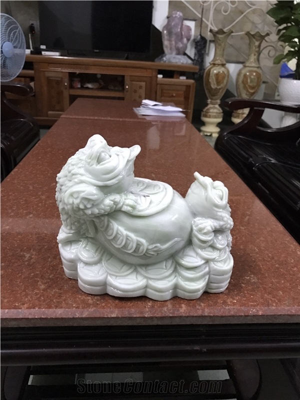 Hand Carved Frog Sculptures Garden Stone Carvings