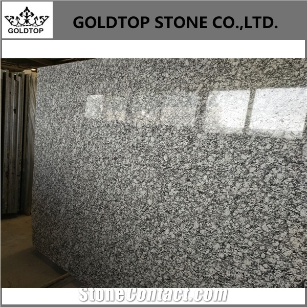 China Spray White Granite Tile, Granite Slab