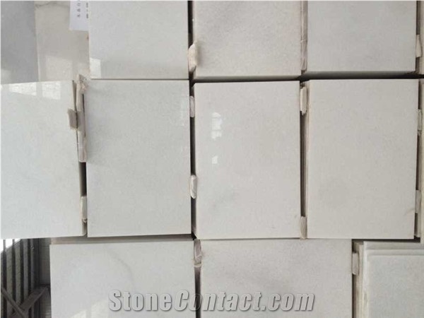 Chinese Honed Crystal White Floor Wall Slab Marble