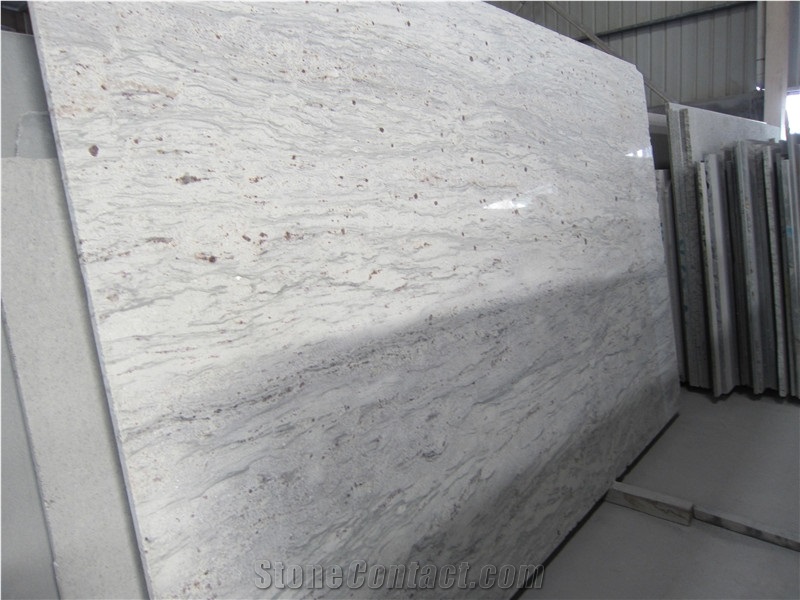 Indian White River Granite Prefab Counter
