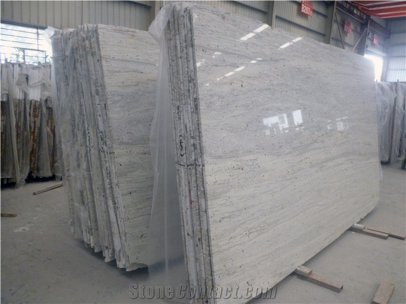 Indian White River Granite Prefab Counter