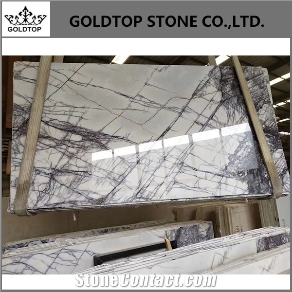 Milas White, New York Marble, Lilac Marlbe Slabs