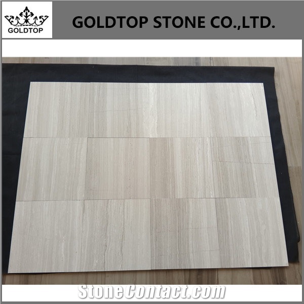 White Wood Marble Floor, Wall Tile for Installing