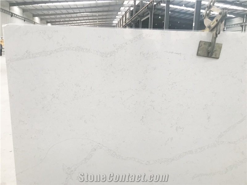 Calacutta White Artificial Stone Kitchen Tile Slab