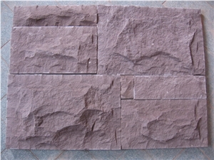 Purple Sandstone Paving,Coverings,Flagging, Steps