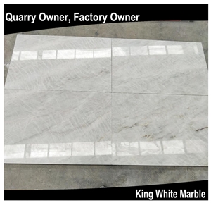 King/Well White Marble Slabs/Tiles for Floor Wall