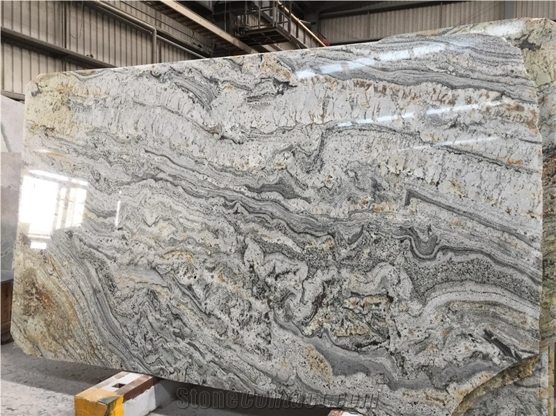Silver Canyon Grey Granite Slab