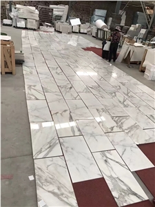 Calacatta White Marble Polished Wall Tiles