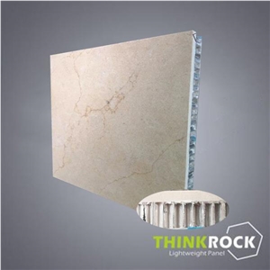 Artificial Sunny Beige Marble Honeycomb Panel