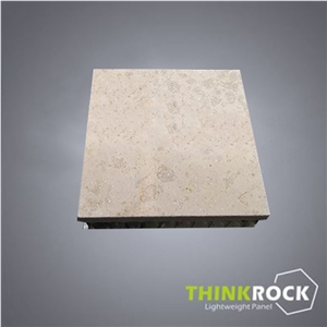 Beige Limestone Aluminium Honeycomb Core Panel