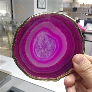 China Green Agate Slices for Accessaries