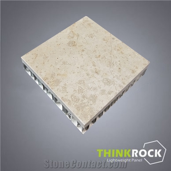 Coral Beige Limestone Aluminium Honeycomb Panel