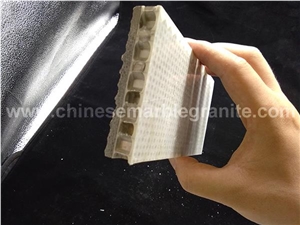 Lightweight Grooved Grey Sandstone Honeycomb Panel