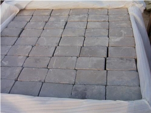 Natural Grey Stone Courtyard Square Pavement Cube