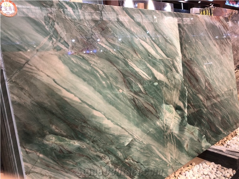 Pampers Green Quartzite Tiles Hard for Walling