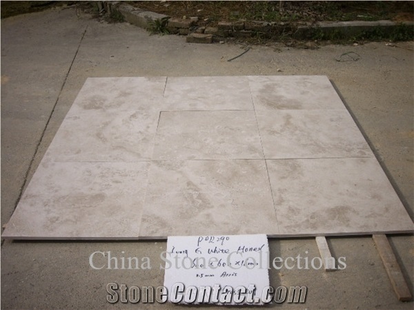 Ivory Light Beige Limestone Flooring Tiles