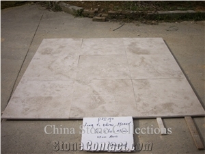 Ivory Light Beige Limestone Flooring Tiles