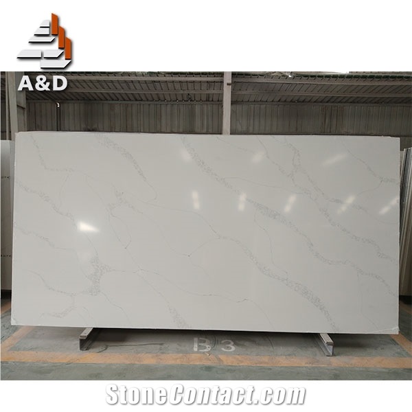 Engineered Quartz Stone Calacatta White Quartz Countertop