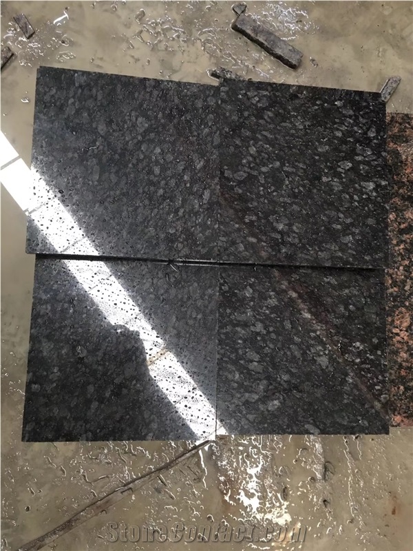 Black Rose Diamond Black Labradorite Granite Tiles