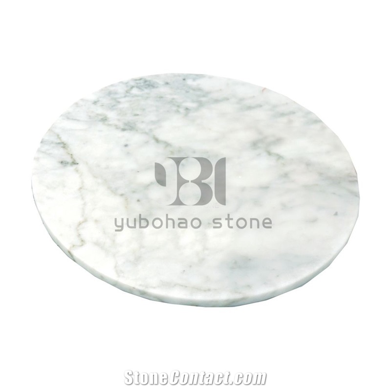 Bianco Carrara White, Round Dishes,Serving Plates