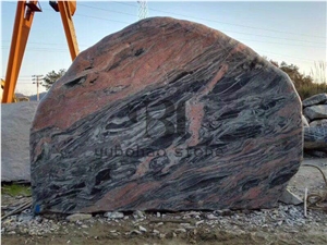 China Cheap Granite,Polished Multicolour Red Tiles