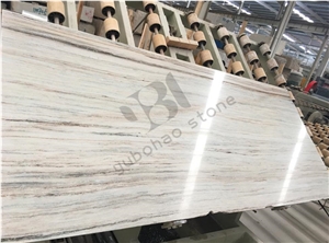 Crystal Wood Grain Marble Slab for Kitchen Worktop