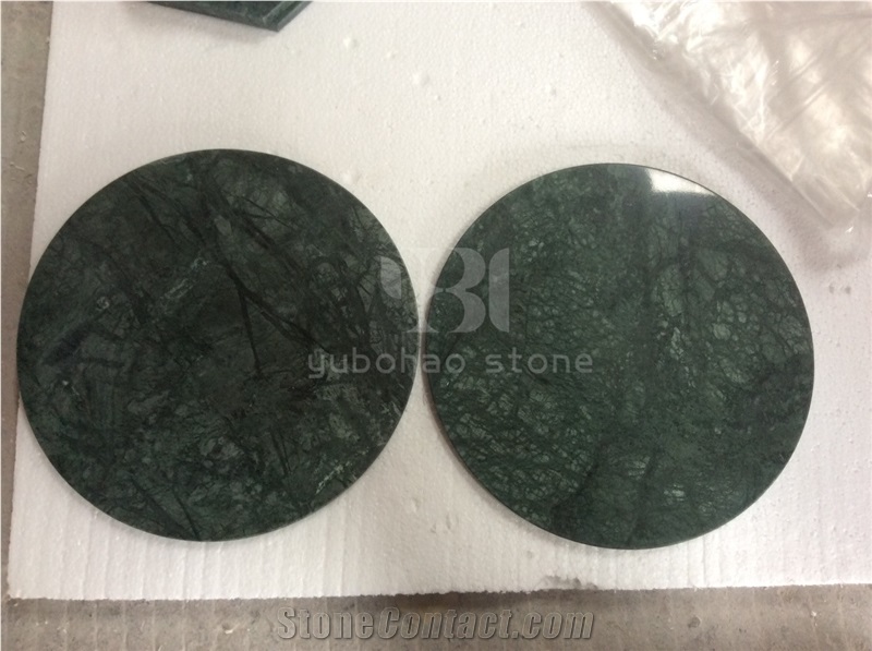 Dark Green Marble,Hexagonal Kitchen Trays, Plates