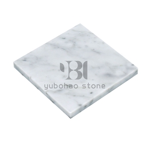 Hexagonal Carrara White Marble Trays for Kitchen