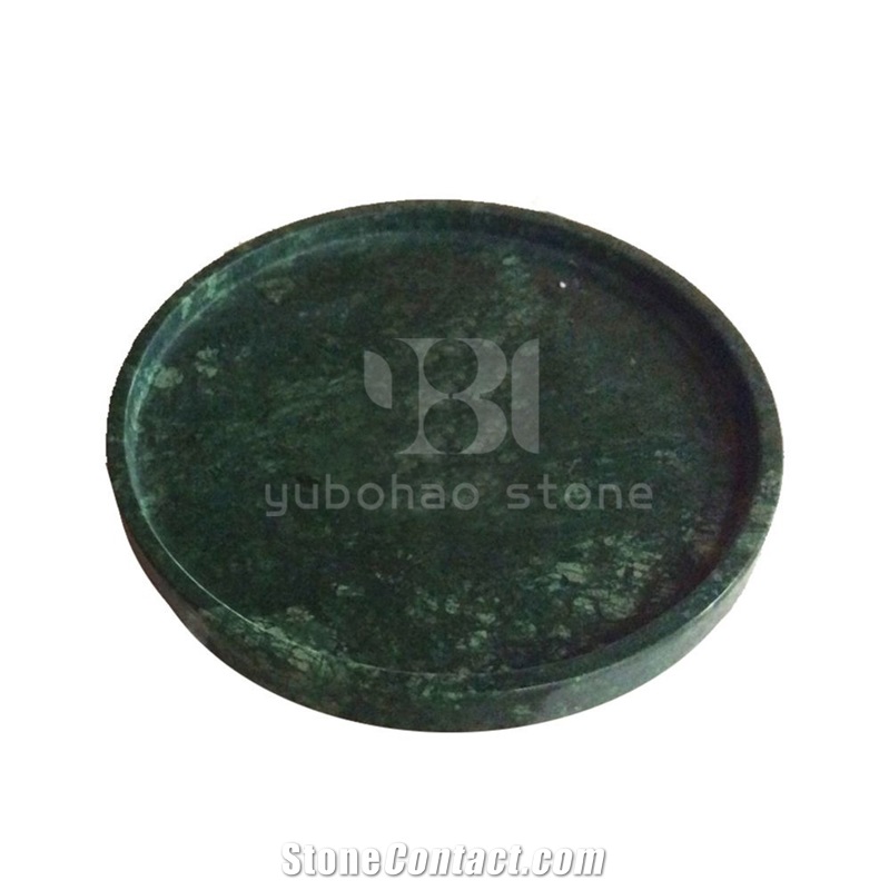 Hexagonal Tray/Plate for Kitchen,Dark Green Marble