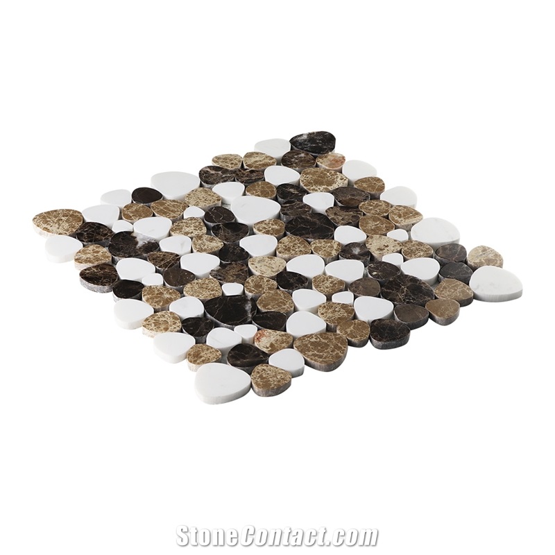 Stone Mosaic Tile Heart Shape Marble Mosaic Tile