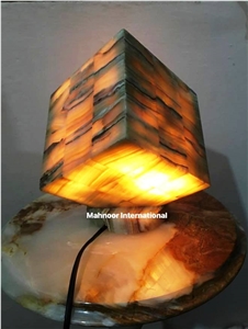 Lamp Mi, Green Onyx Home Decor Lamps