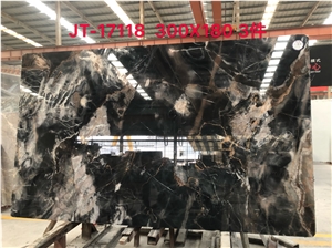 China Ghost Cloudy Black Marble Big Slabs&Tiles